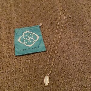 Kendra Scott gold arrowhead necklace